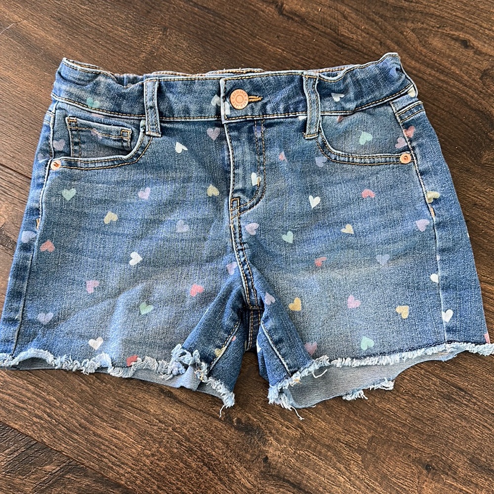 Girls heart shorts